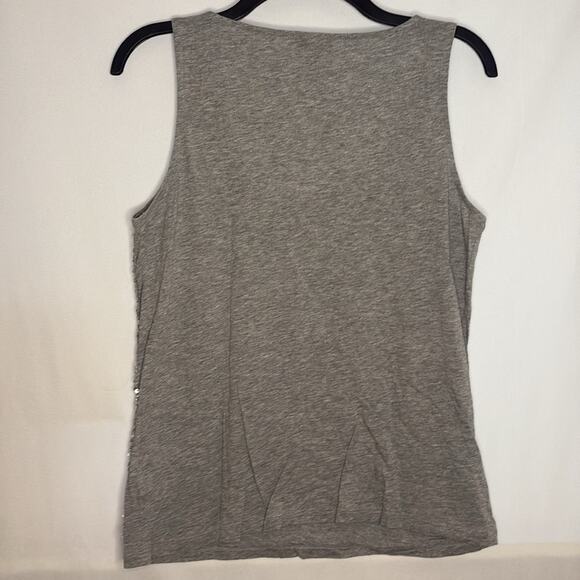 Talbots grey sequin tank top - Picture 3 of 4